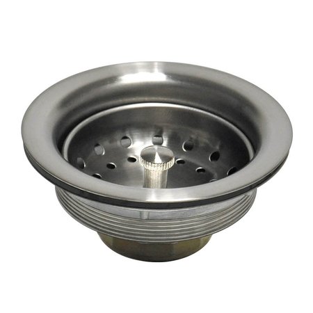 DANCO Basket Strainer Assembly, 312 in Dia, Brass, Brushed Nickel, For Universal Sinks 89302